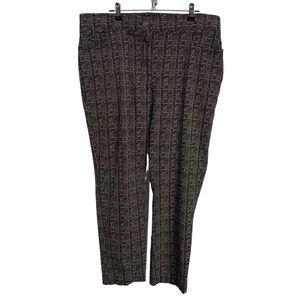 VERVE  BLUES STRAIGHT LEG PLAID JEANS ANKLE TROUSERS PANTS WINDOWPANE PANTS